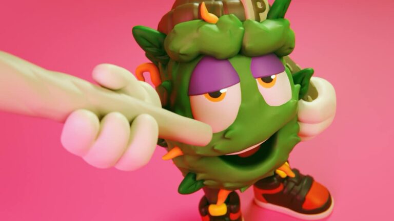 Peewees Friends Adam Green Figurine Joint Holder 3D render