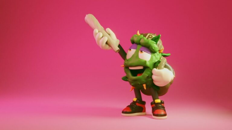 Peewees Friends Adam Green Figurine Joint Holder 3D render