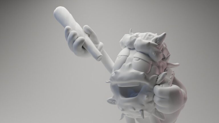 Peewees Friends Adam Green Figurine Joint Holder 3D render