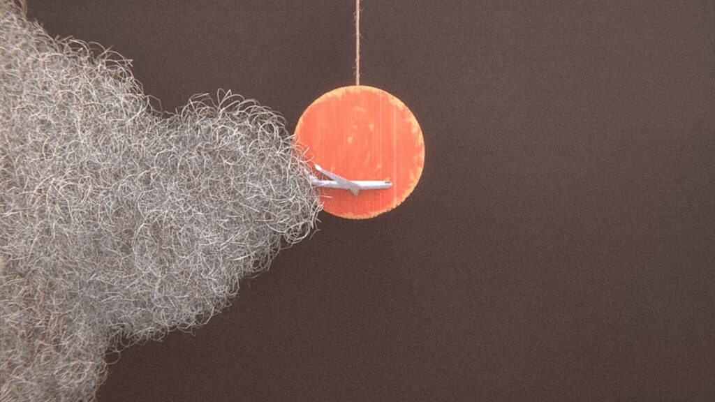 Alex Nicol Poppip Simple Fires Cardboard stop motion animation still