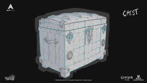 South of Midnight Props Chest Unreal Engine 4 wireframe