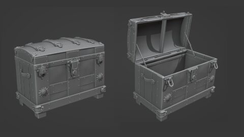 South of Midnight Props Stylized Chest Unreal Engine 4 High Poly
