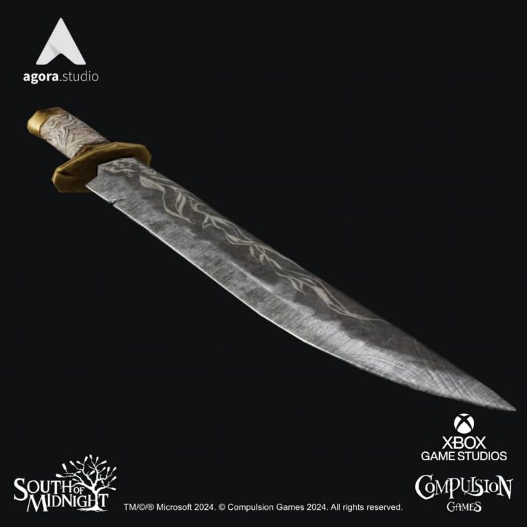 South of Midnight Props Stylized Knife Unreal Engine 4