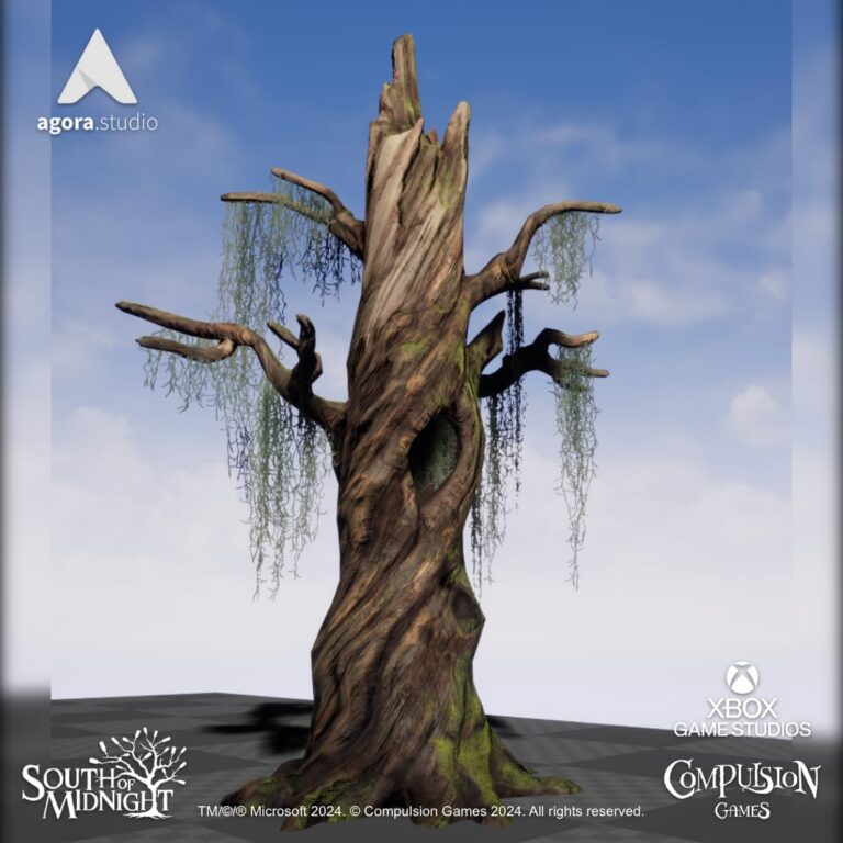 South of Midnight Props Stylized Tree Unreal Engine 4