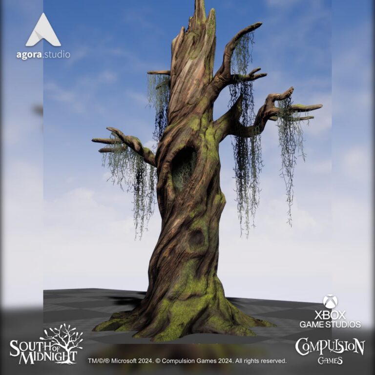 South of Midnight Props Stylized Tree Unreal Engine 4
