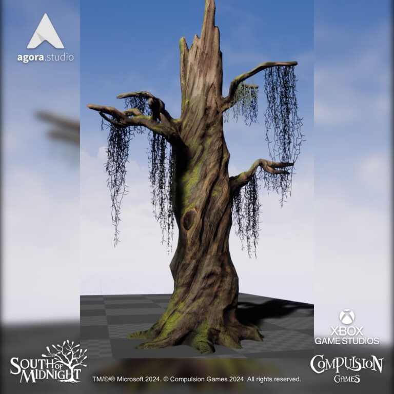 South of Midnight Props Stylized Tree Unreal Engine 4
