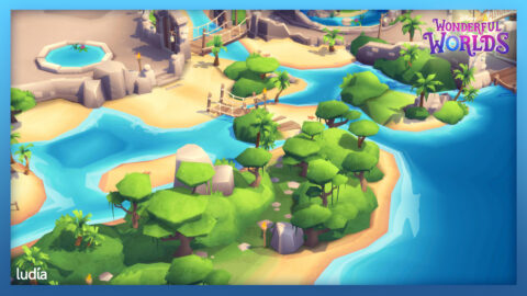 Disney Wonderful Worlds Environment 3D Art Adventureland