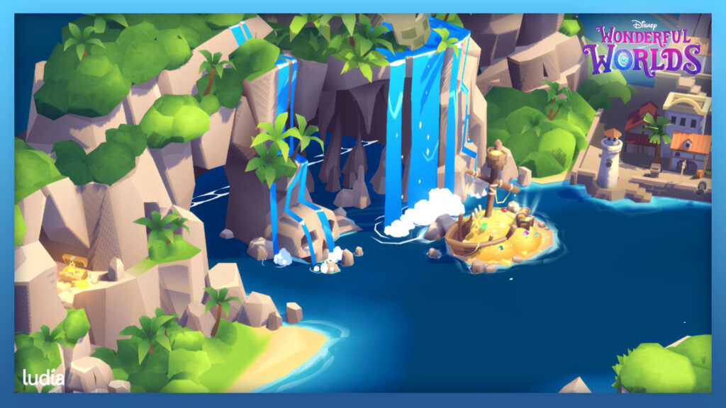 Disney Wonderful Worlds Environment 3D Art Adventureland