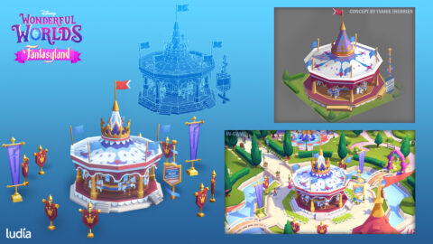 Disney Wonderful Worlds Environment 3D Art Fantasyland