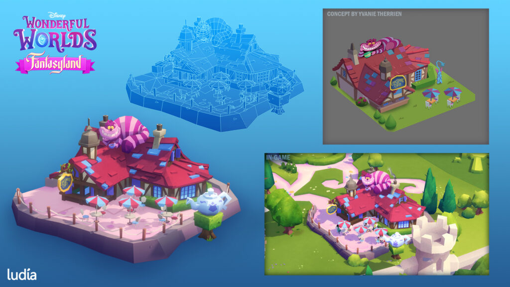 Disney Wonderful Worlds Environment 3D Art Fantasyland