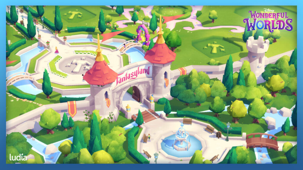 Disney Wonderful Worlds Environment 3D Art Fantasyland