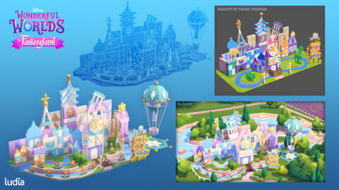 Disney Wonderful Worlds Environment 3D Art Fantasyland
